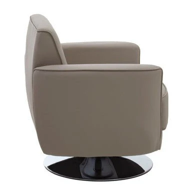 Wester Mink Leather Effect Chair - Image 8