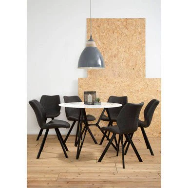Weston Round Grey Dining Set - Image 10