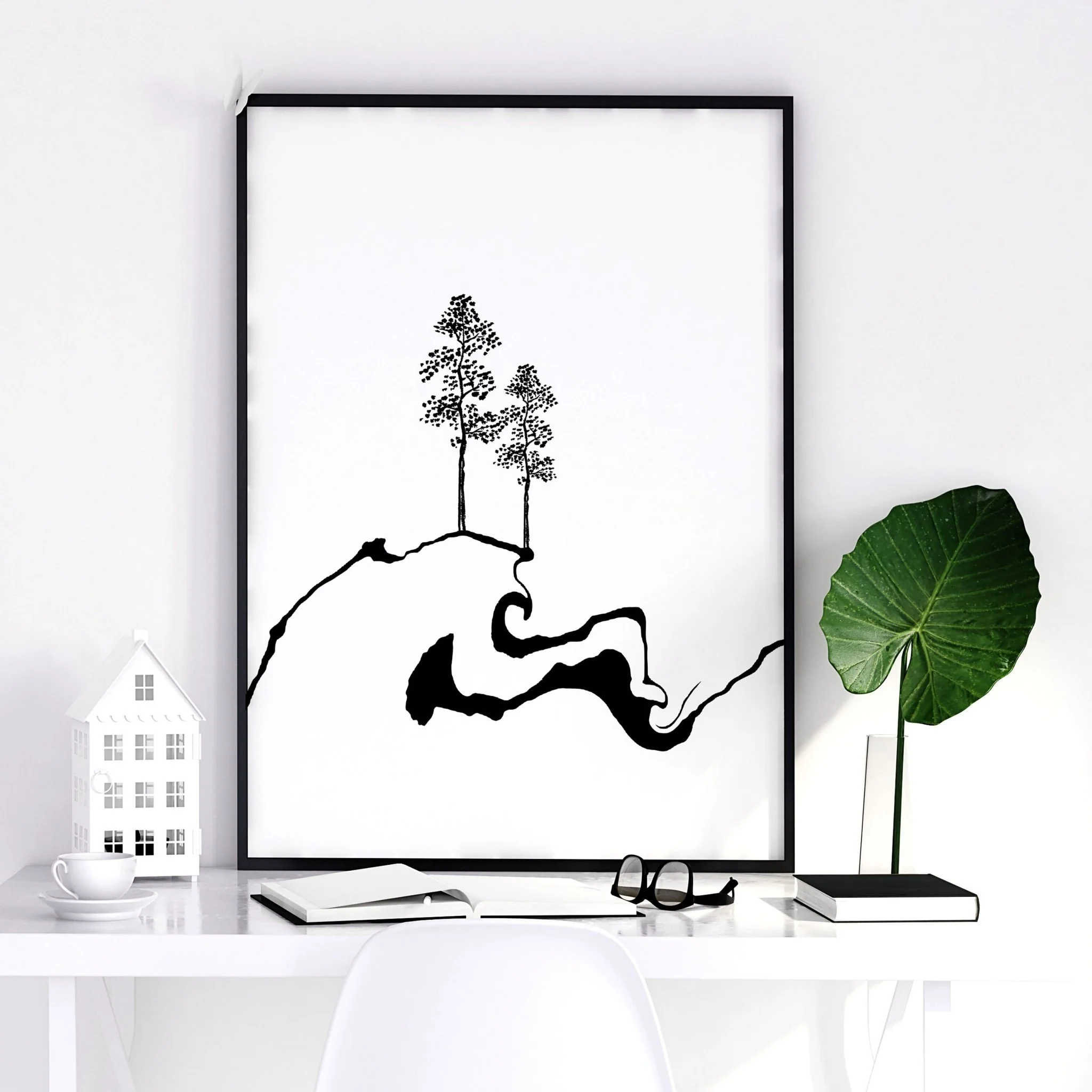 White And Black Prints | Set of 3 wall art prints - Image 7