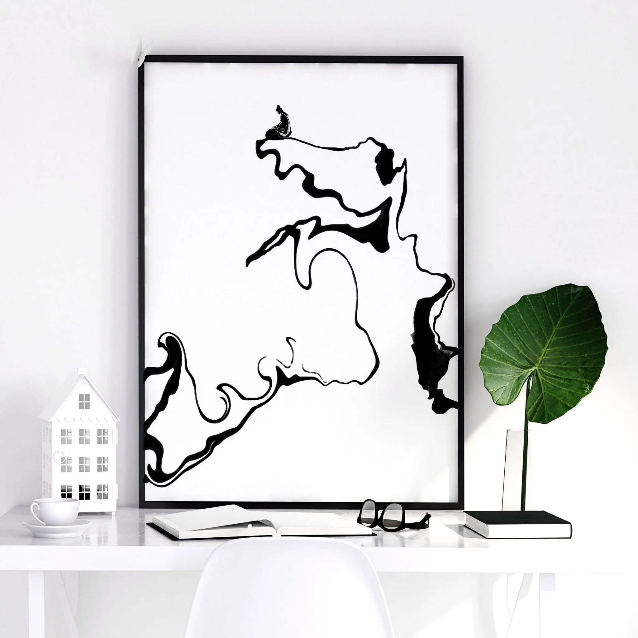 White And Black Prints | Set of 3 wall art prints - Image 9