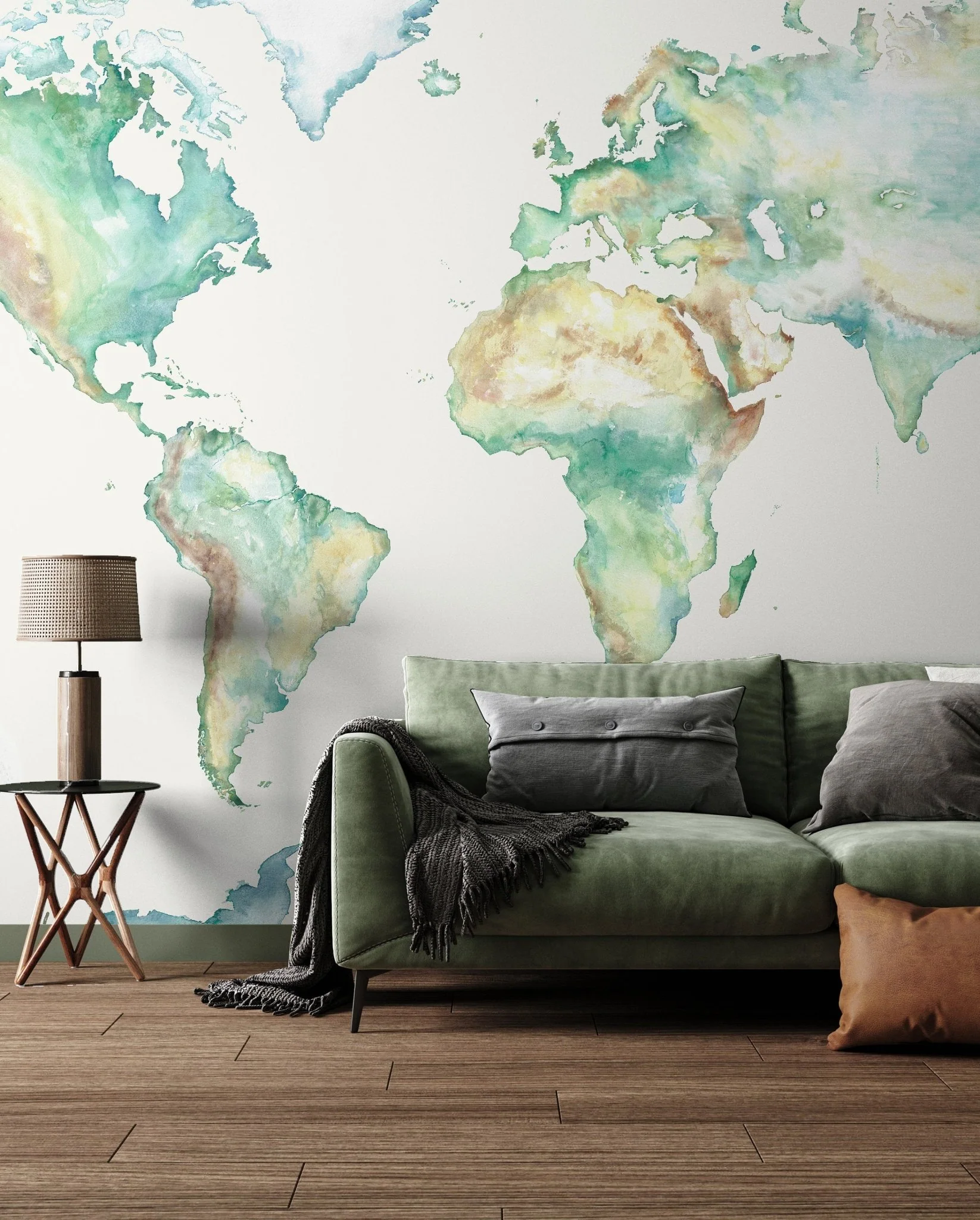 Wildlife World Map Mural Wallpaper For Children - Image 6