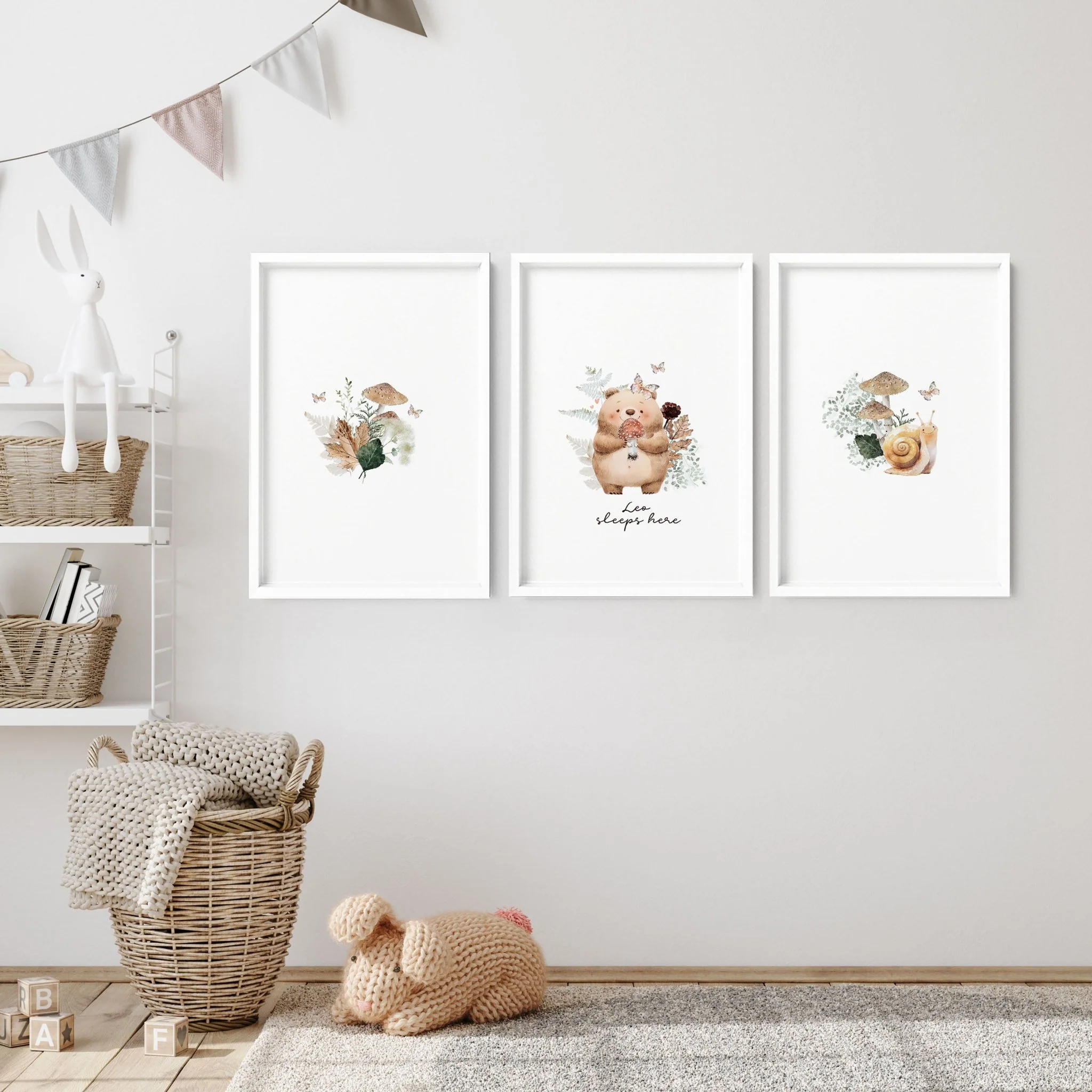 Woodland Decor For Nursery | Set of 3 wall art prints - Image 12