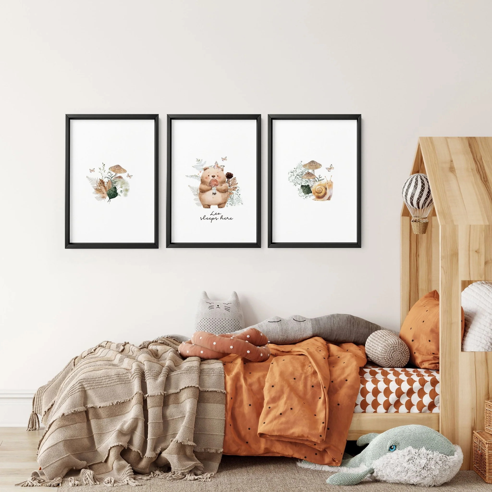 Woodland Decor For Nursery | Set of 3 wall art prints - Image 5