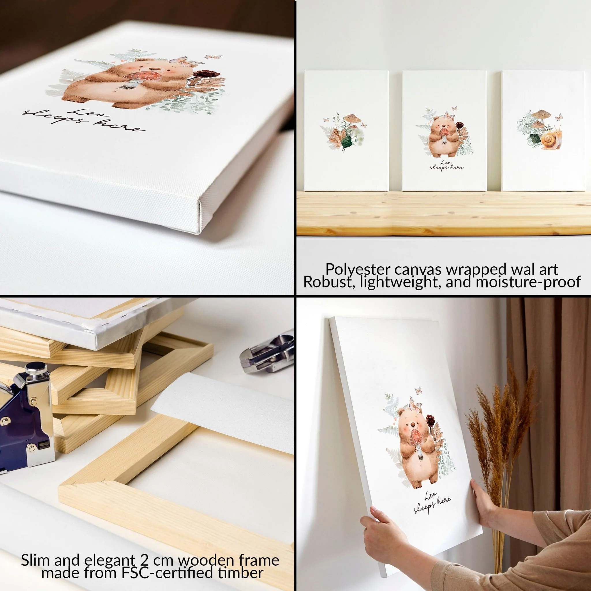 Woodland Decor For Nursery | Set of 3 wall art prints - Image 8