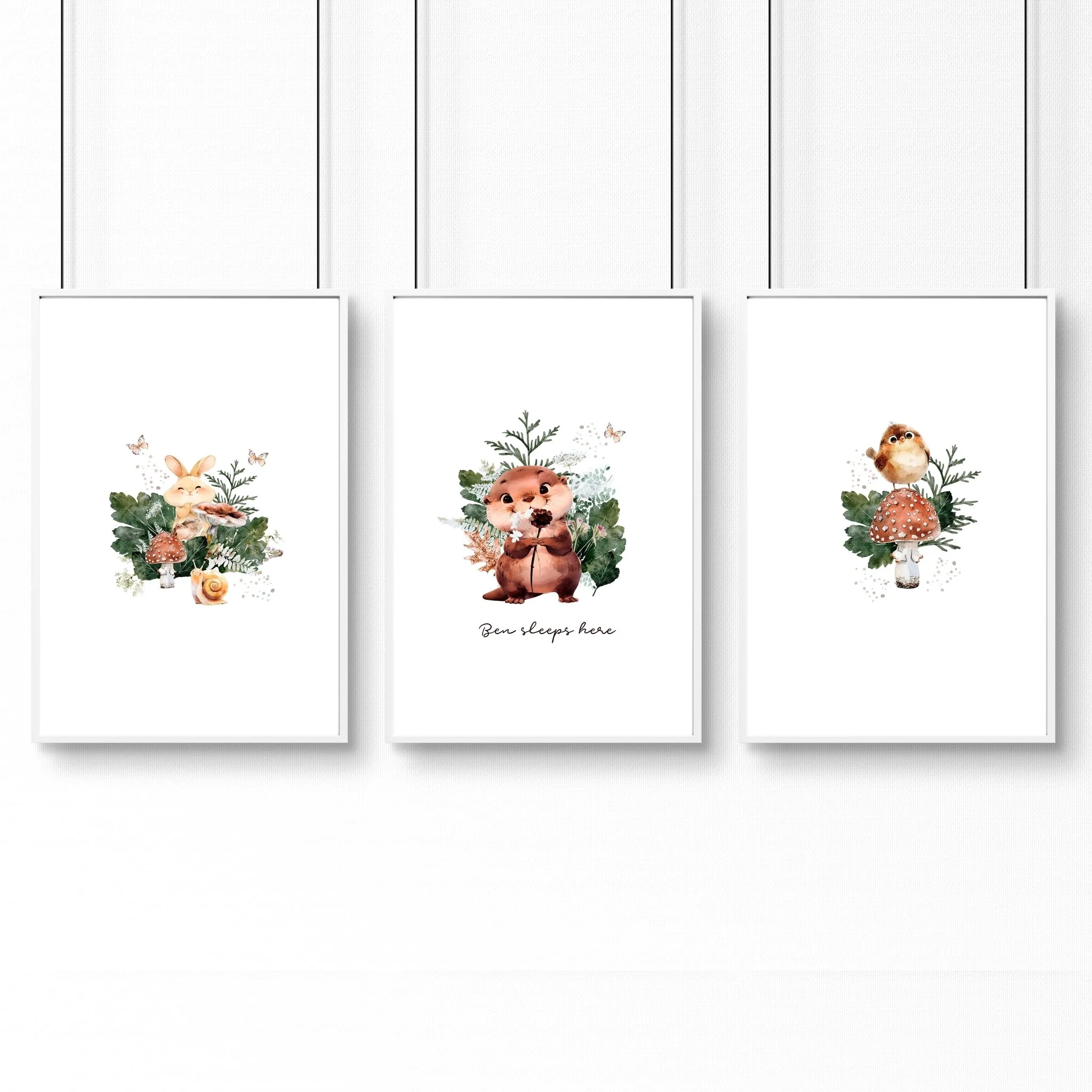Woodland Nursery Print | Set of 3 wall art prints - Image 13