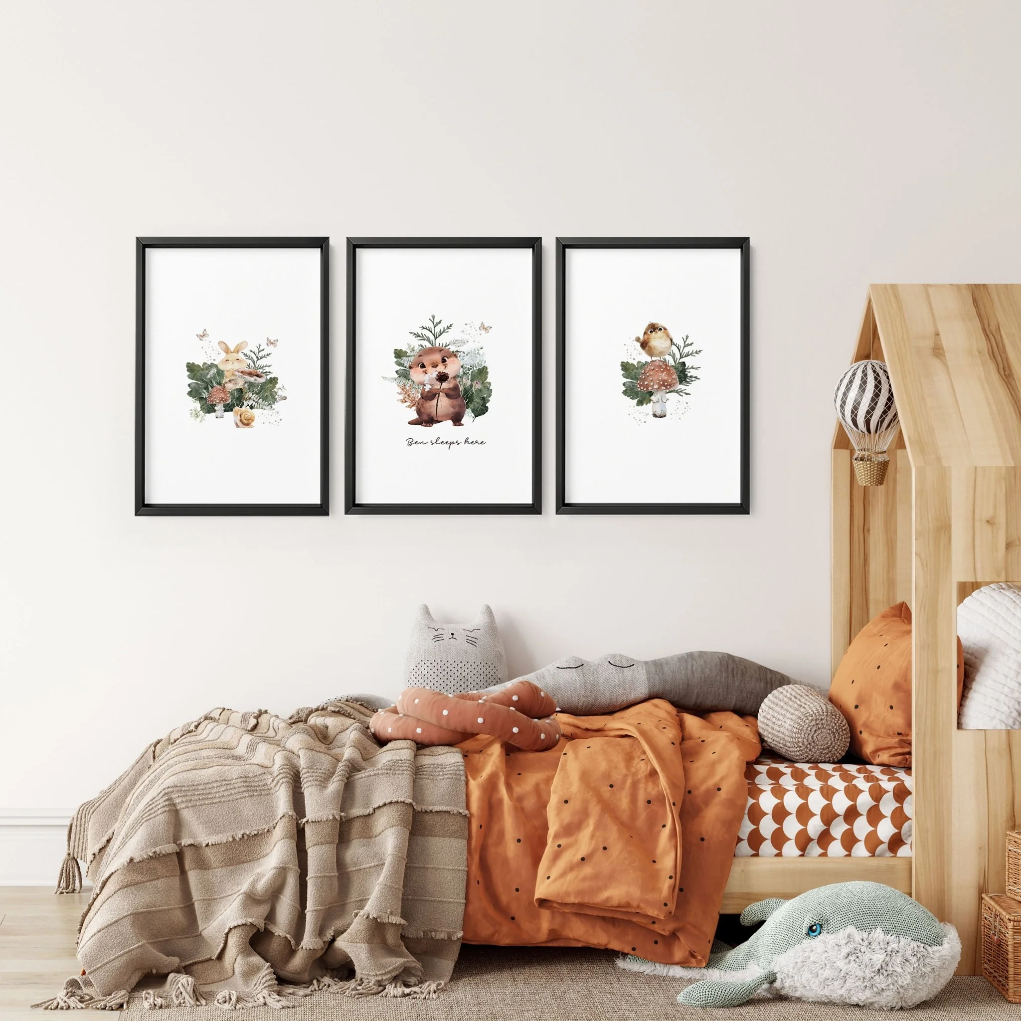 Woodland Nursery Print | Set of 3 wall art prints - Image 4
