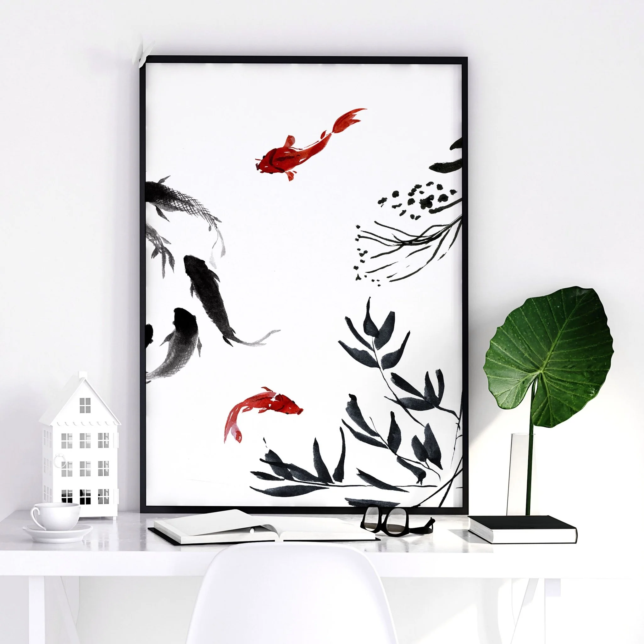 Workplace gallery wall | set of 2 Japanese wall art - Image 5