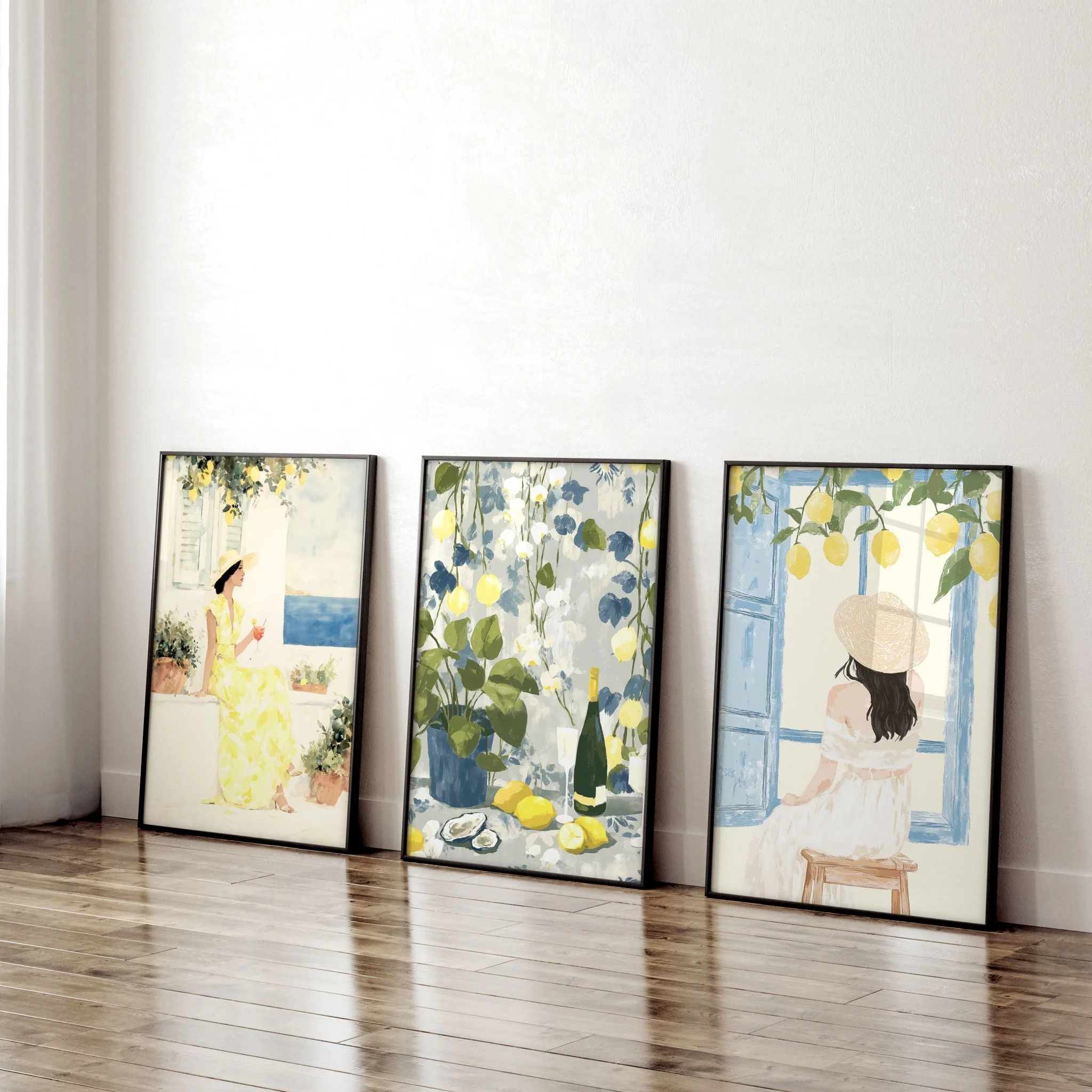 Workplace office decor | Set of 3 Italian Lifestyle Wall art Prints - Image 3