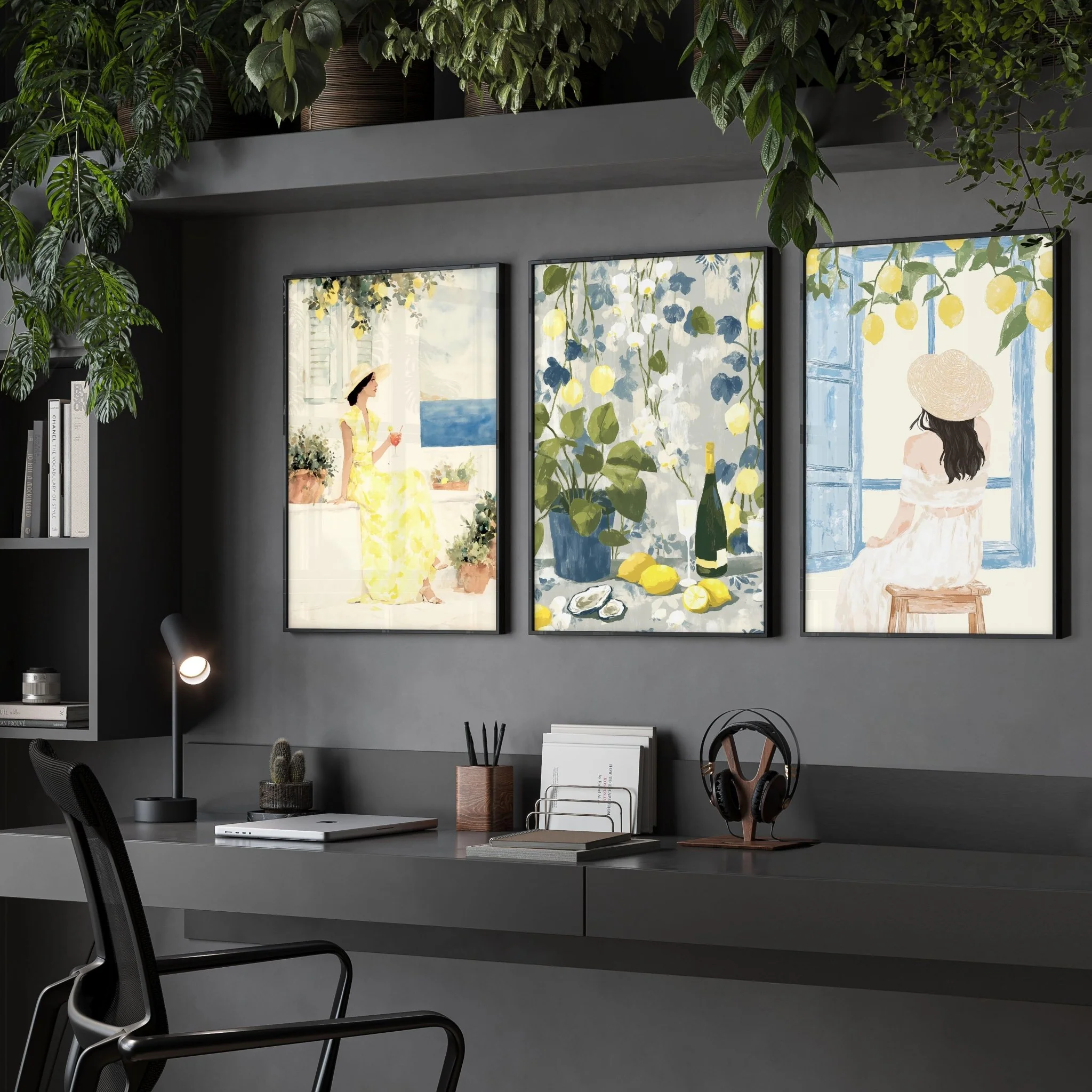 Workplace office decor | Set of 3 Italian Lifestyle Wall art Prints - Image 4