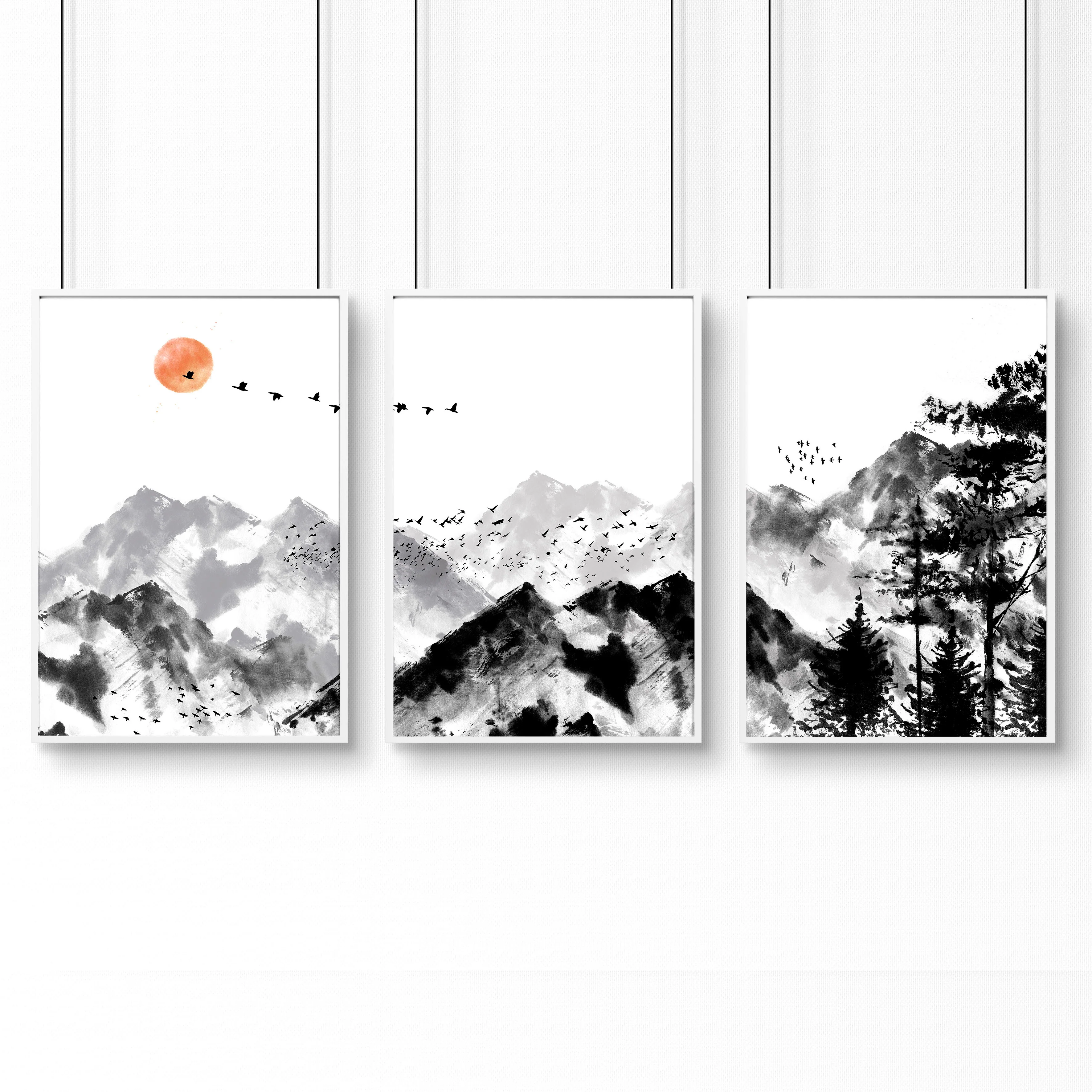 Workplace office design ideas  | set of 3 Scandinavian wall art - Image 10