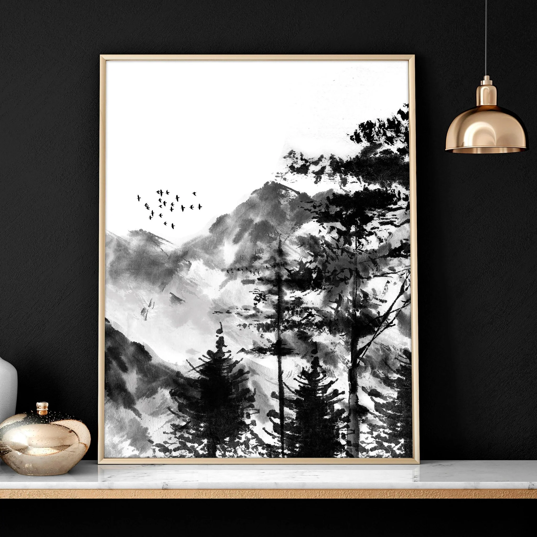 Workplace office design ideas  | set of 3 Scandinavian wall art - Image 6