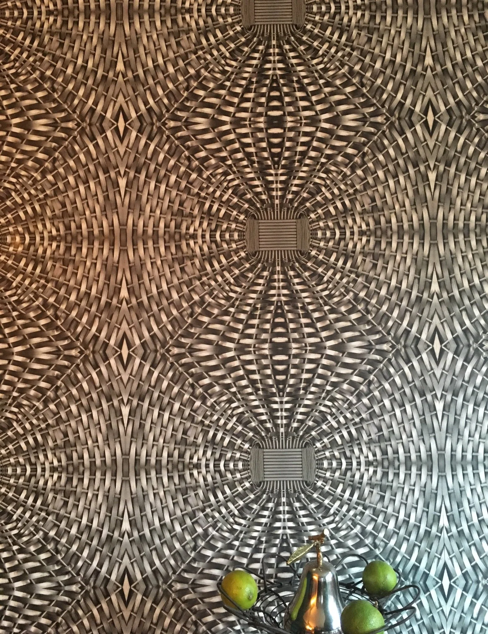 Woven Metal Basket Wallpaper - Image 6