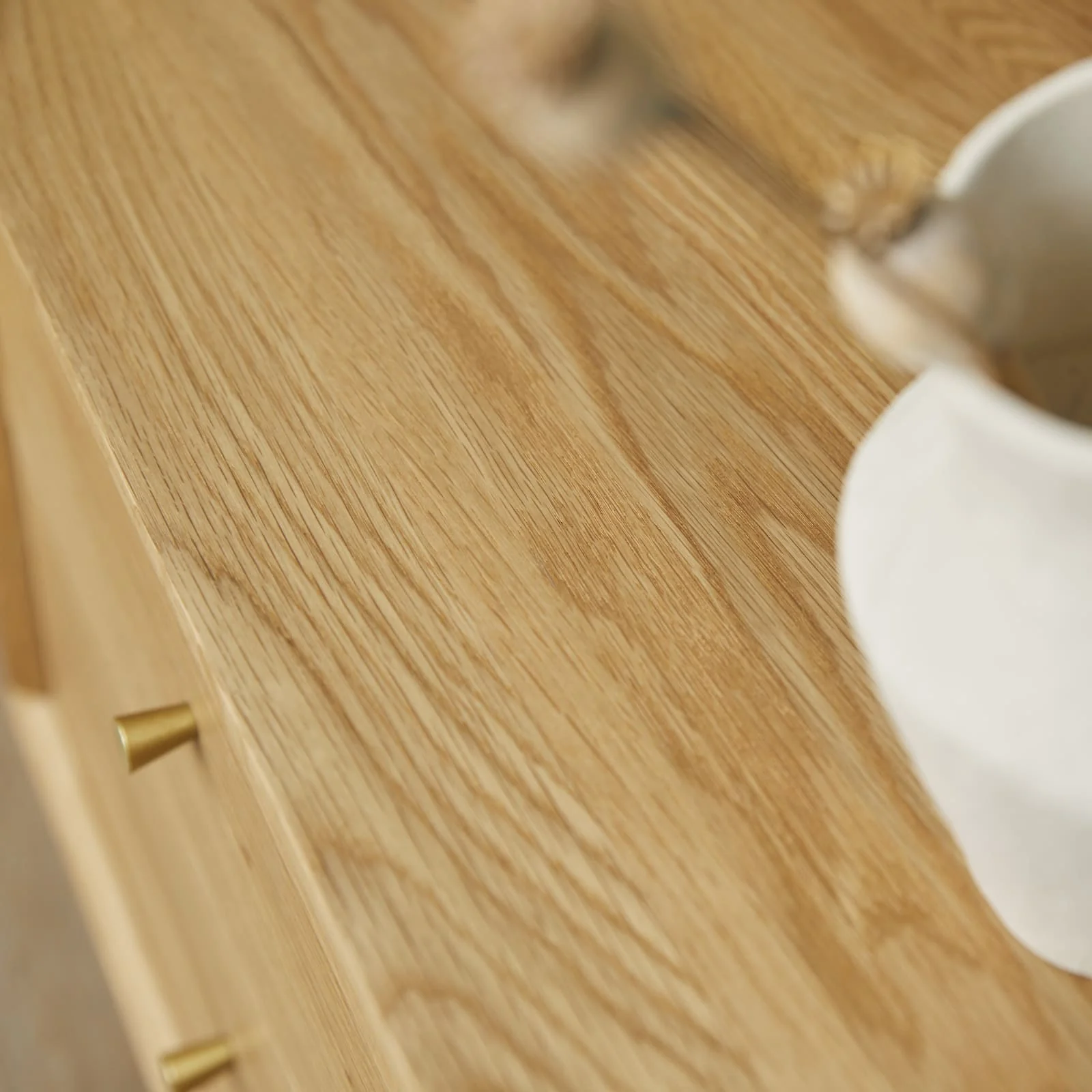 Wright Oak Bedside Table - Image 5