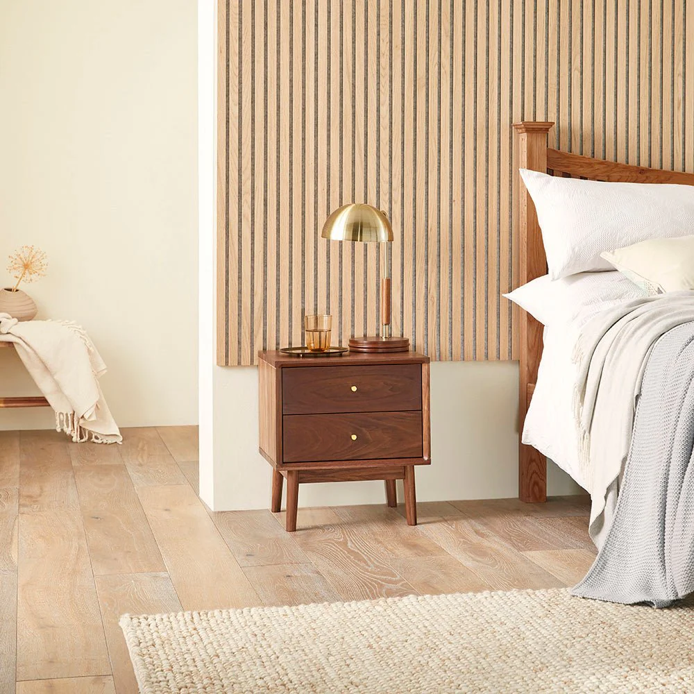 Wright Walnut Bedside Table - Image 2