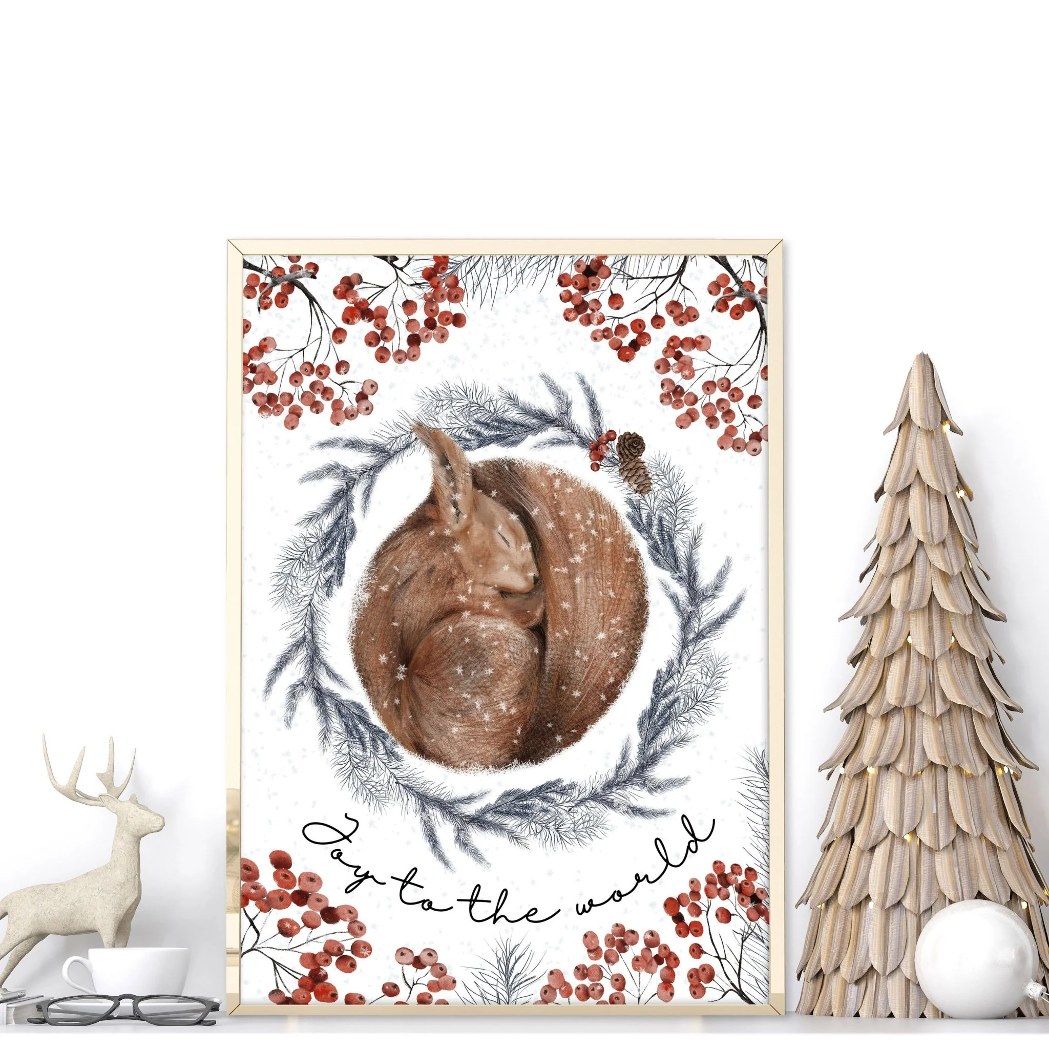 Xmas decorations hanging | Folk Christmas Decor - Image 3