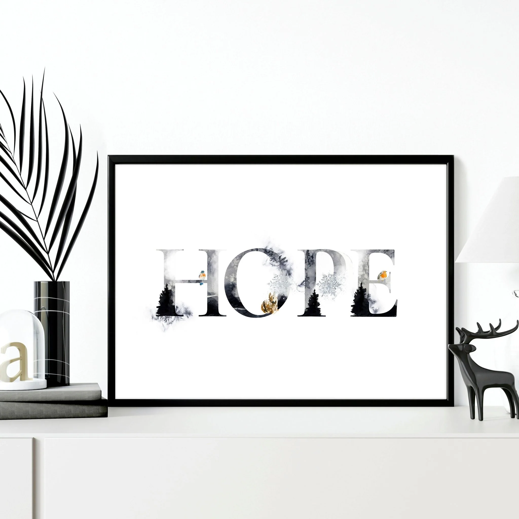 Xmas wall art print for Christmas decor - Image 2