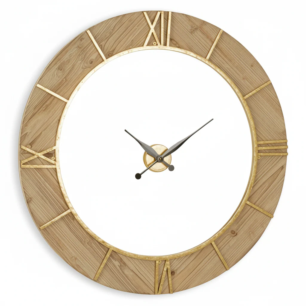 Yaxi Wall Clock With White Face