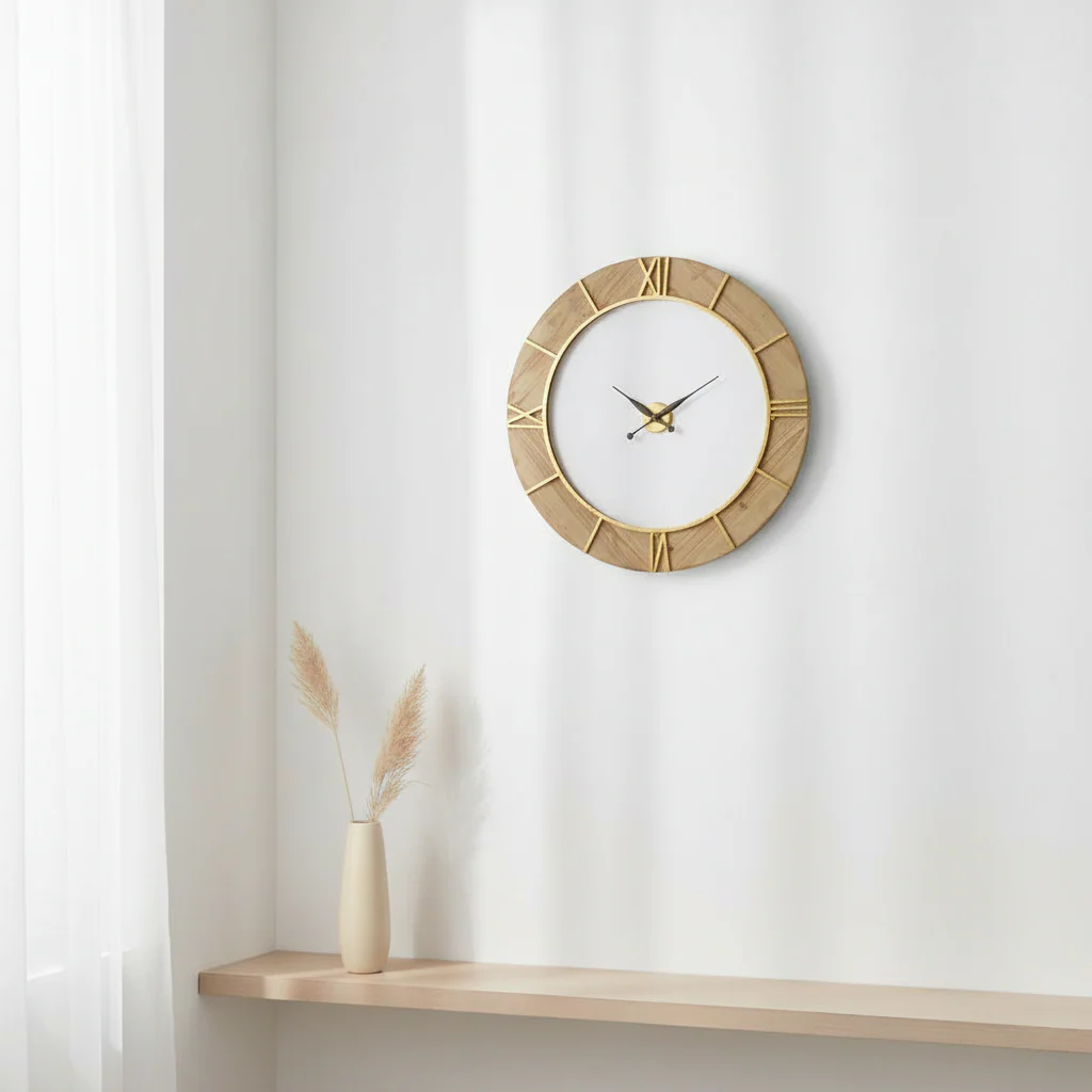 Yaxi Wall Clock With White Face - Image 3