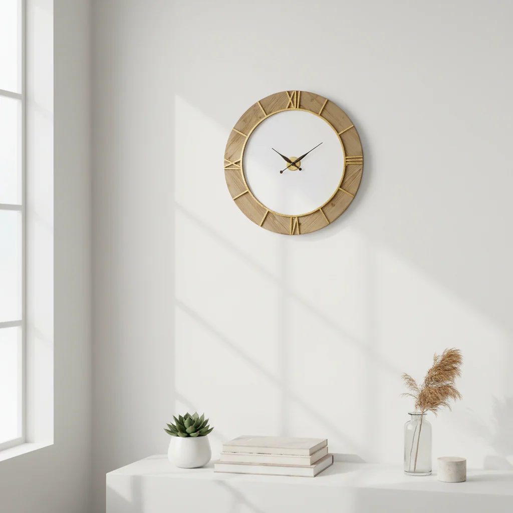 Yaxi Wall Clock With White Face - Image 4