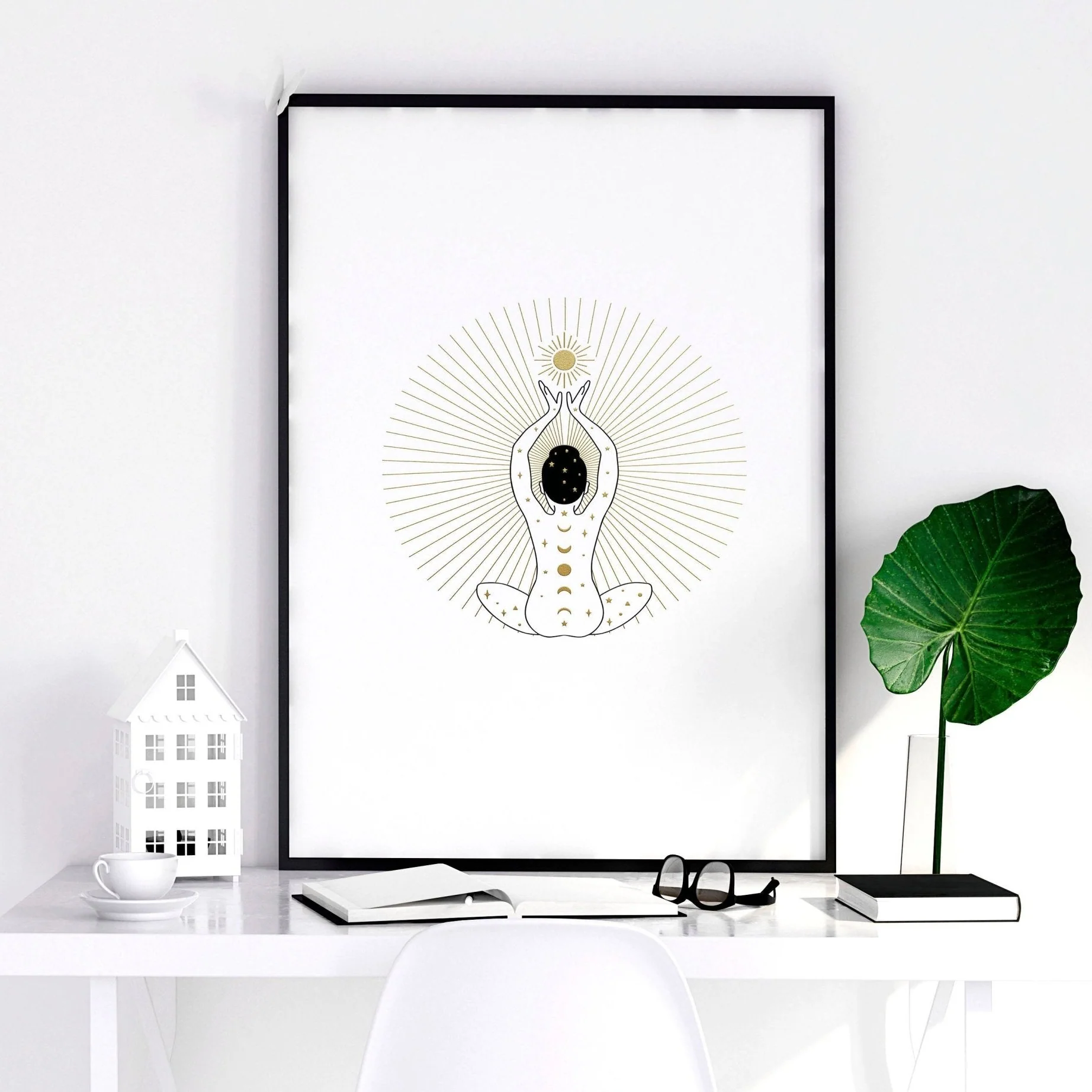 Yoga wall art | Set of 3 wall art poster prints - Image 3