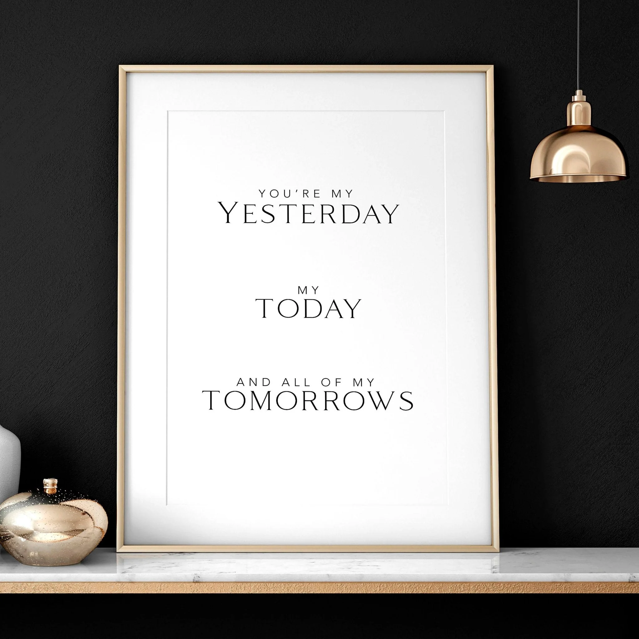 You will forever be my always wall art print - Image 4