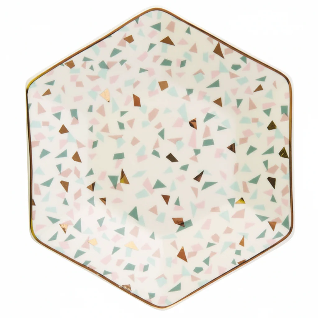 Yuki Terrazzo Pattern Dinner Plate