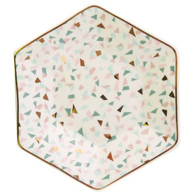 Yuki Terrazzo Pattern Dinner Plate - Image 5