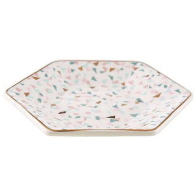 Yuki Terrazzo Pattern Dinner Plate - Image 6