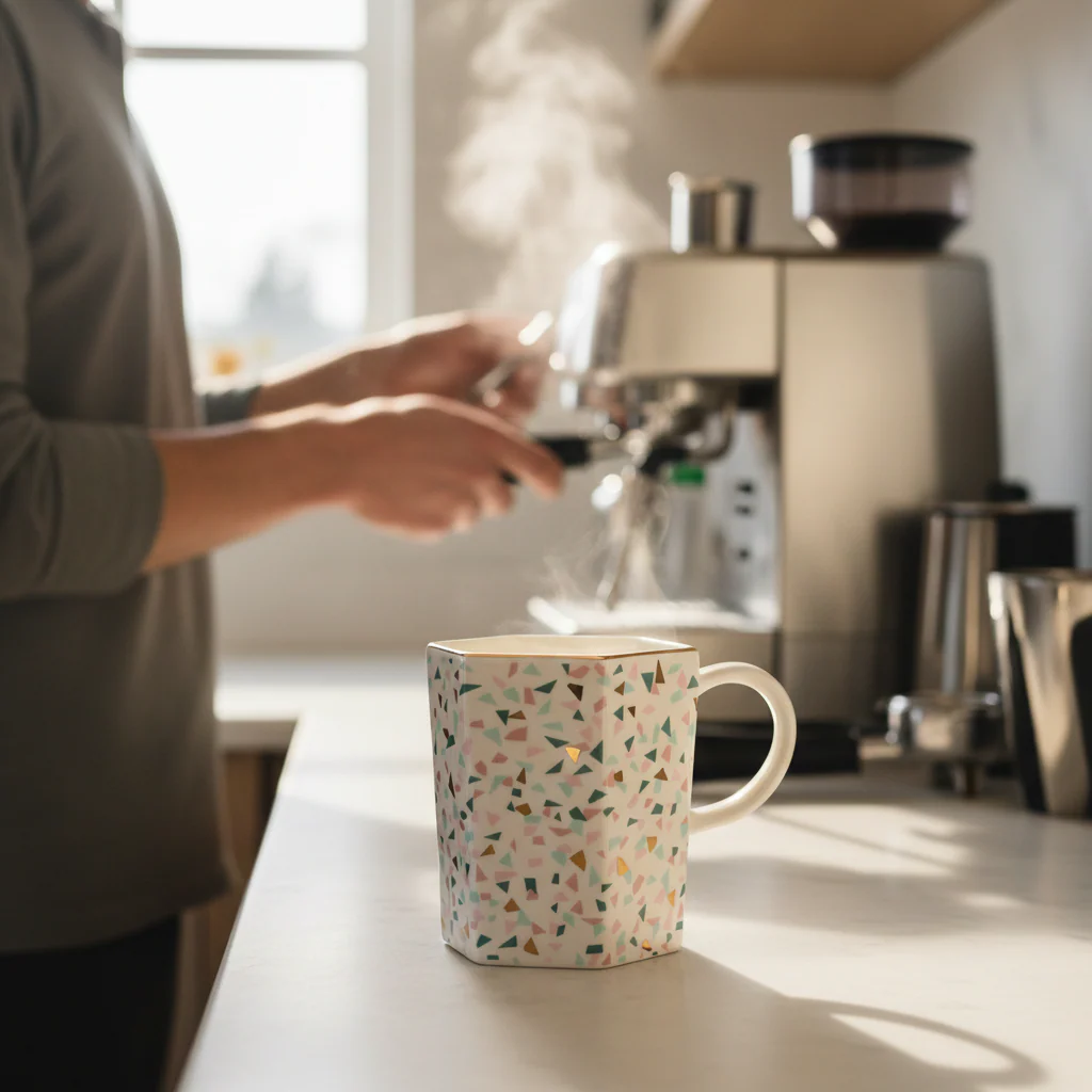 Yuki Terrazzo Pattern Mug - Image 2