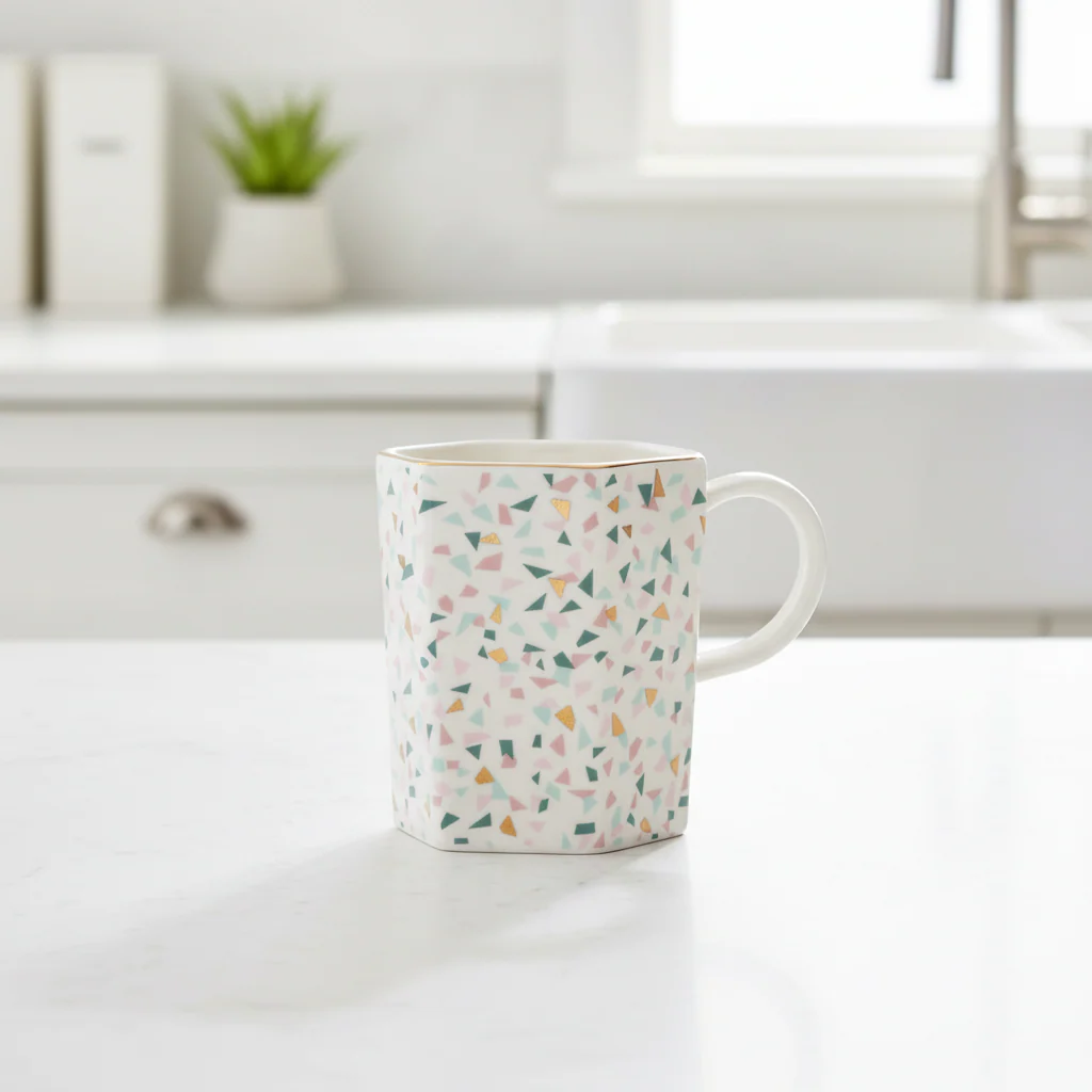 Yuki Terrazzo Pattern Mug - Image 3