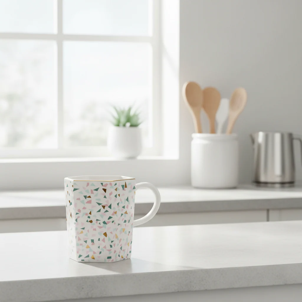 Yuki Terrazzo Pattern Mug - Image 4
