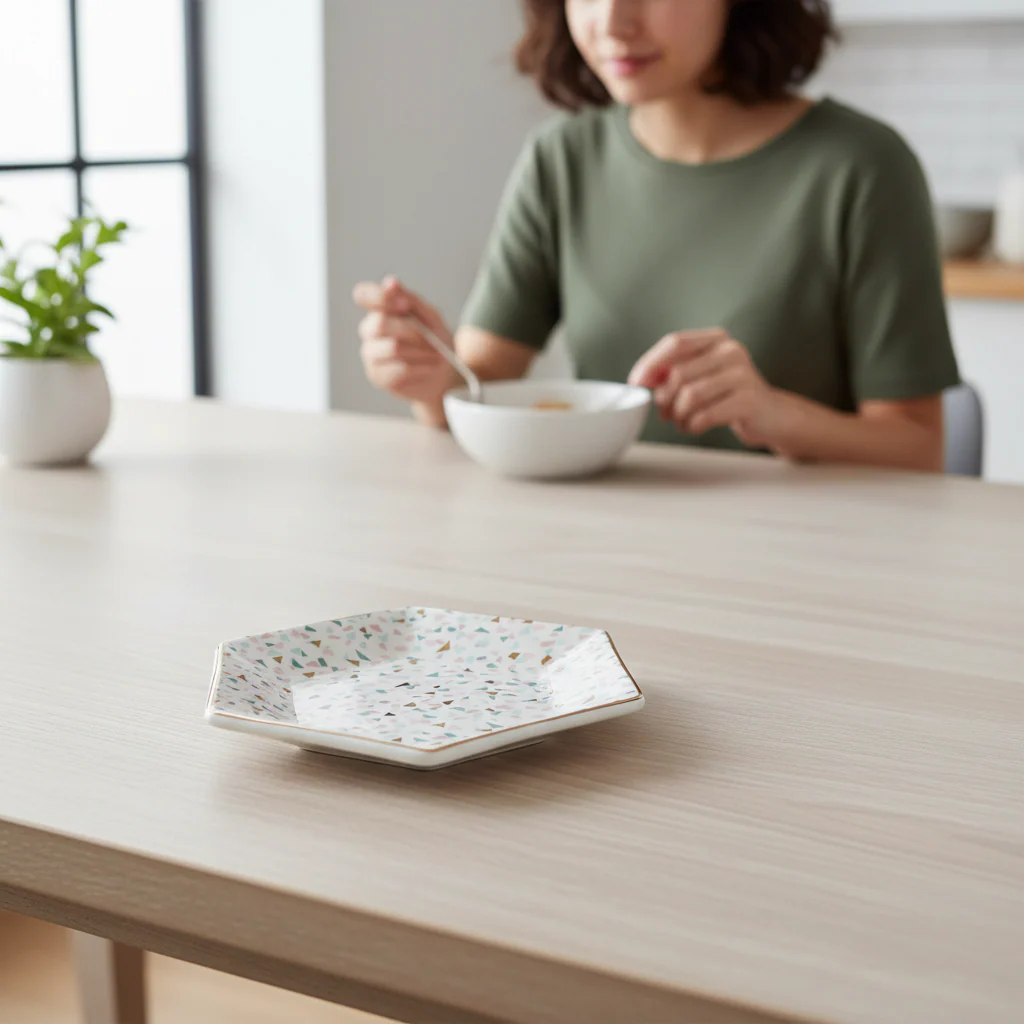 Yuki Terrazzo Pattern Side Plate - Image 2