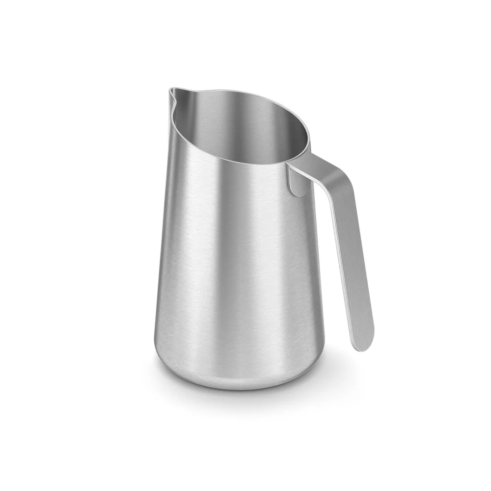 Acio Brushed Stainless Steel Cream and Milk Jug - Drip-Free Pouring - Image 2