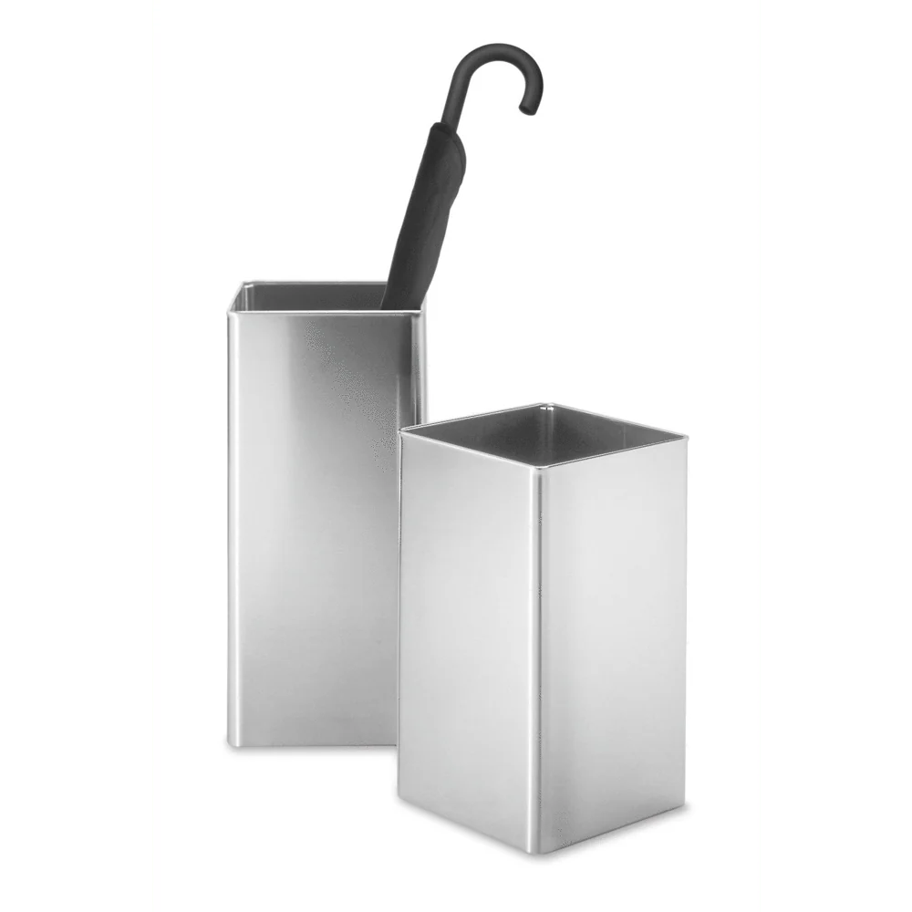 Angolo Brushed Stainless Steel Waste Paper Basket 50477 - Image 2