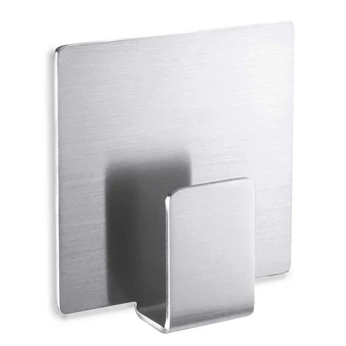 Appeso Self-Adhesive Towel Hook - Brushed Stainless Steel No-Drill - Image 3