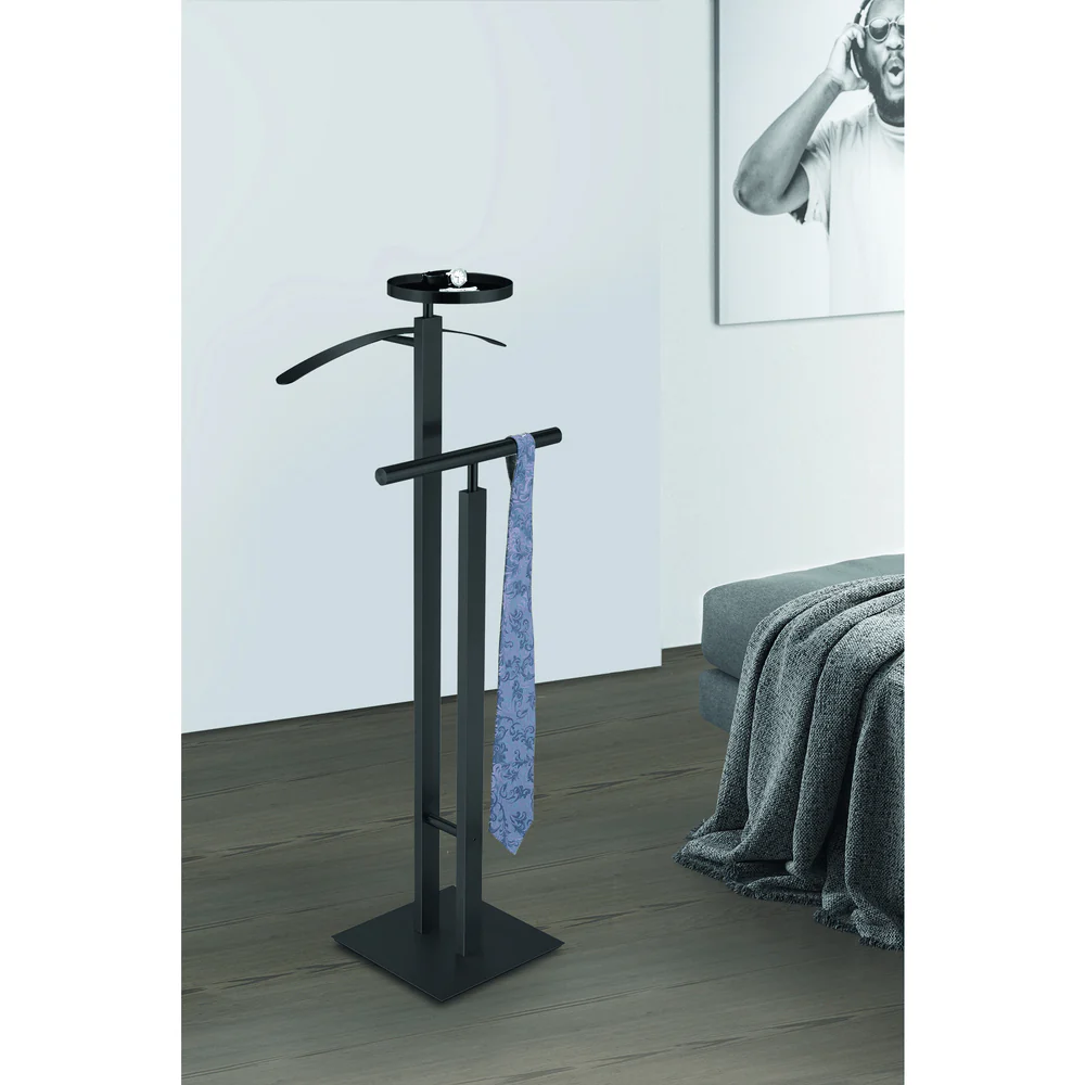 Atacio Powder Coated Black Stainless Steel Clothes Butler 50636 - Image 3