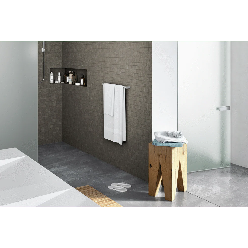 Atore Brushed Stainless Steel 50.2 cm Towel Rail 40421 - Image 4