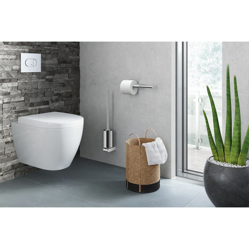 Atore Polished Stainless Steel Wall Toilet Brush 40454 - Image 2