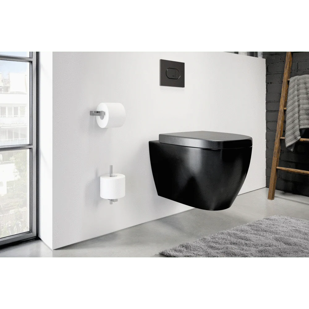 Carvo Brushed Stainless Steel Spare Toilet Roll Holder 40481 - Image 3