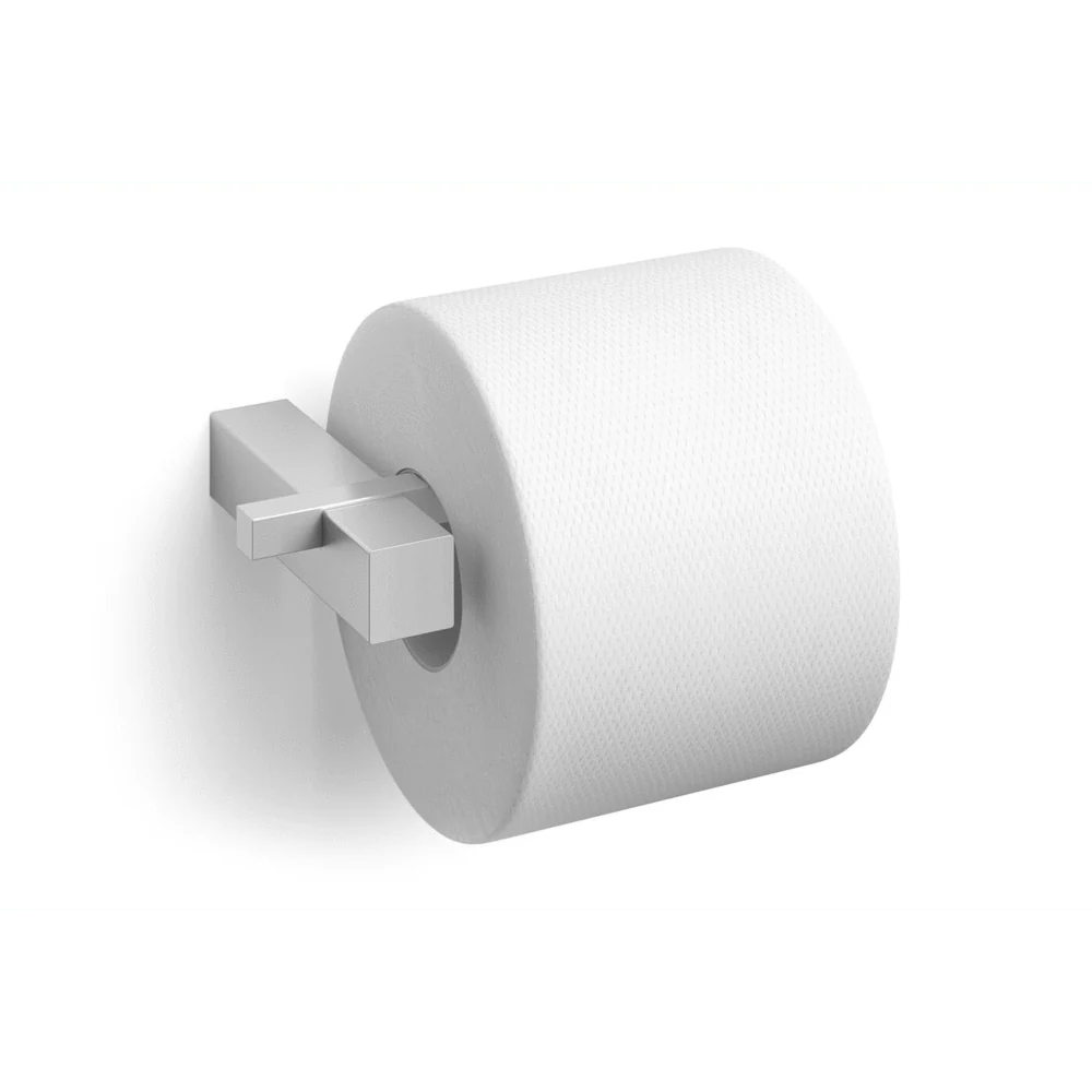 Carvo Brushed Stainless Steel Toilet Roll Holder 40480 - Image 2
