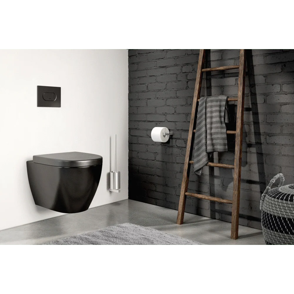 Carvo Brushed Stainless Steel Wall Toilet Brush 40487 - Image 2