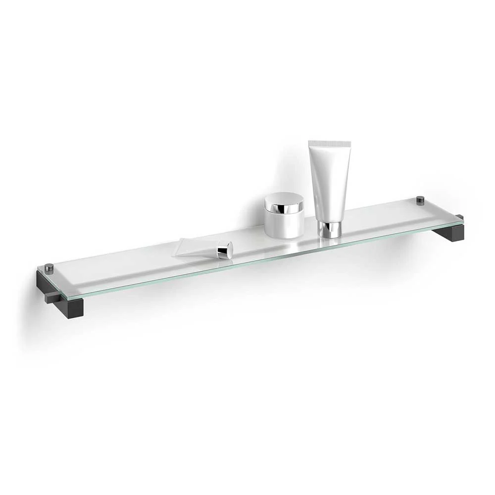 Carvo Powder Coated Black Stainless Steel Bathroom Shelf 40506