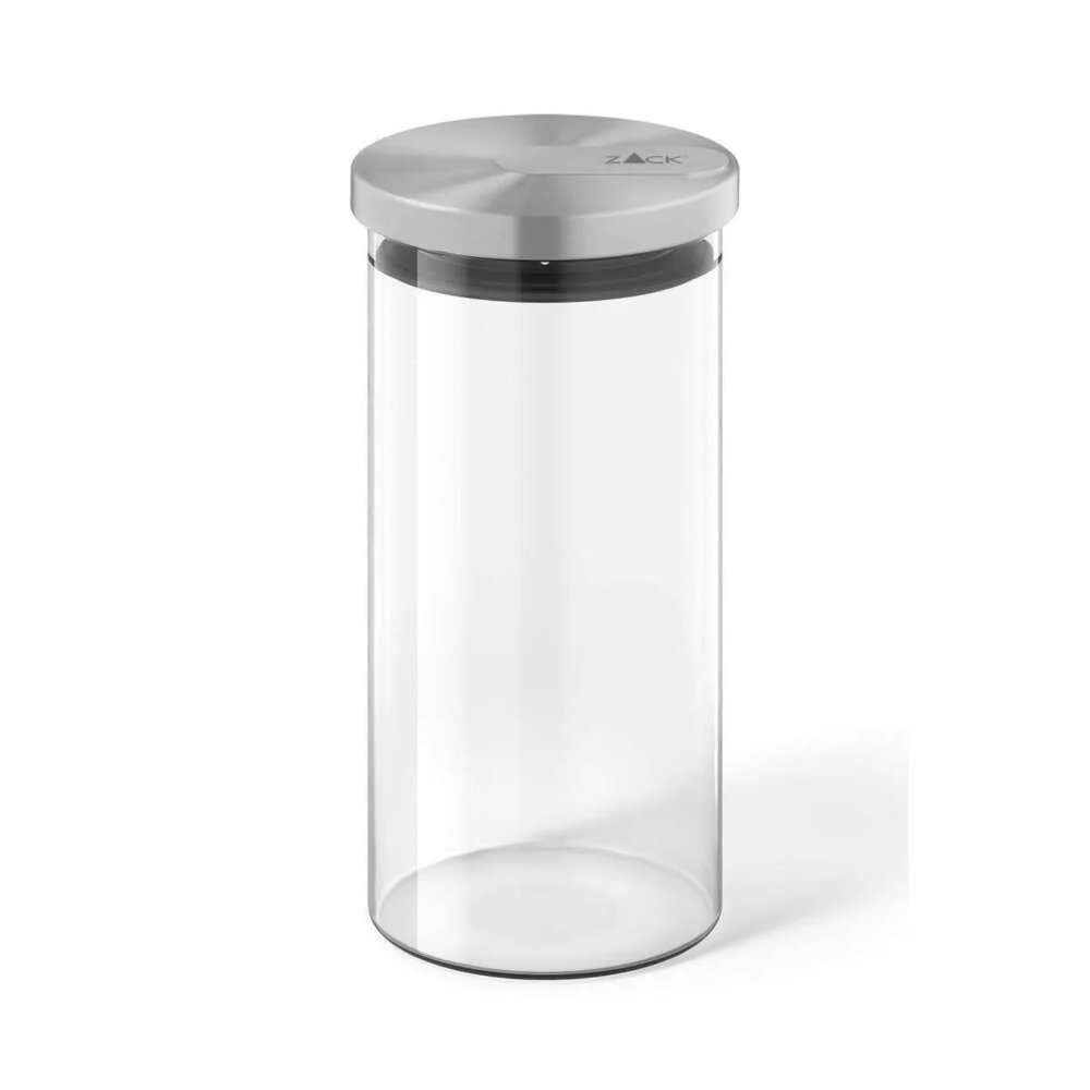Cundo Premium Brushed Stainless Steel & Glass Storage Jar - Image 4