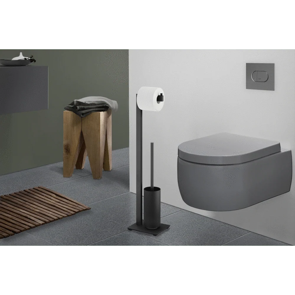 Linea Black Stainless Steel Toilet Butler 40572 - Image 3