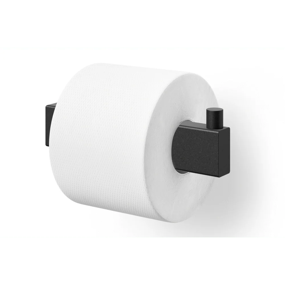Linea Black Stainless Steel Toilet Roll Holder 40590 - Image 2