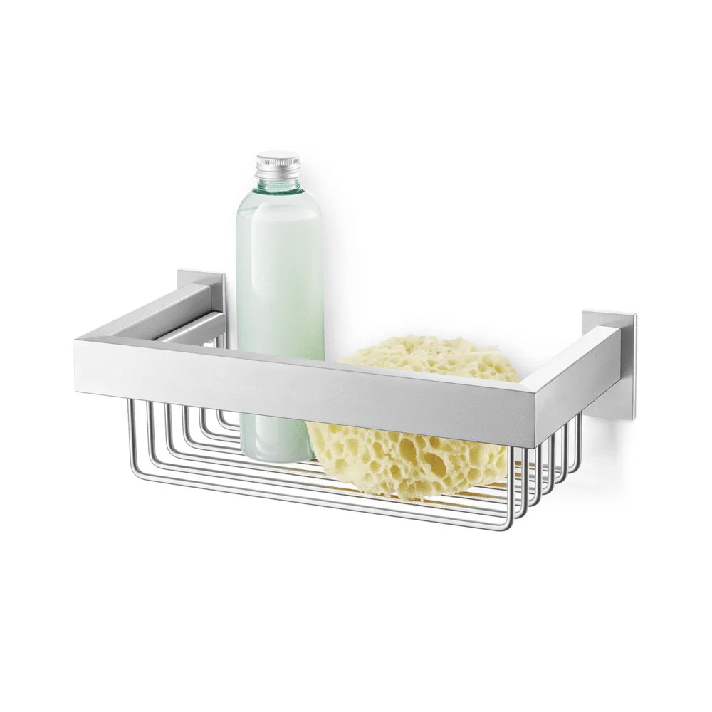 Linea Brushed Stainless Steel Shower Basket 40371 - Image 2