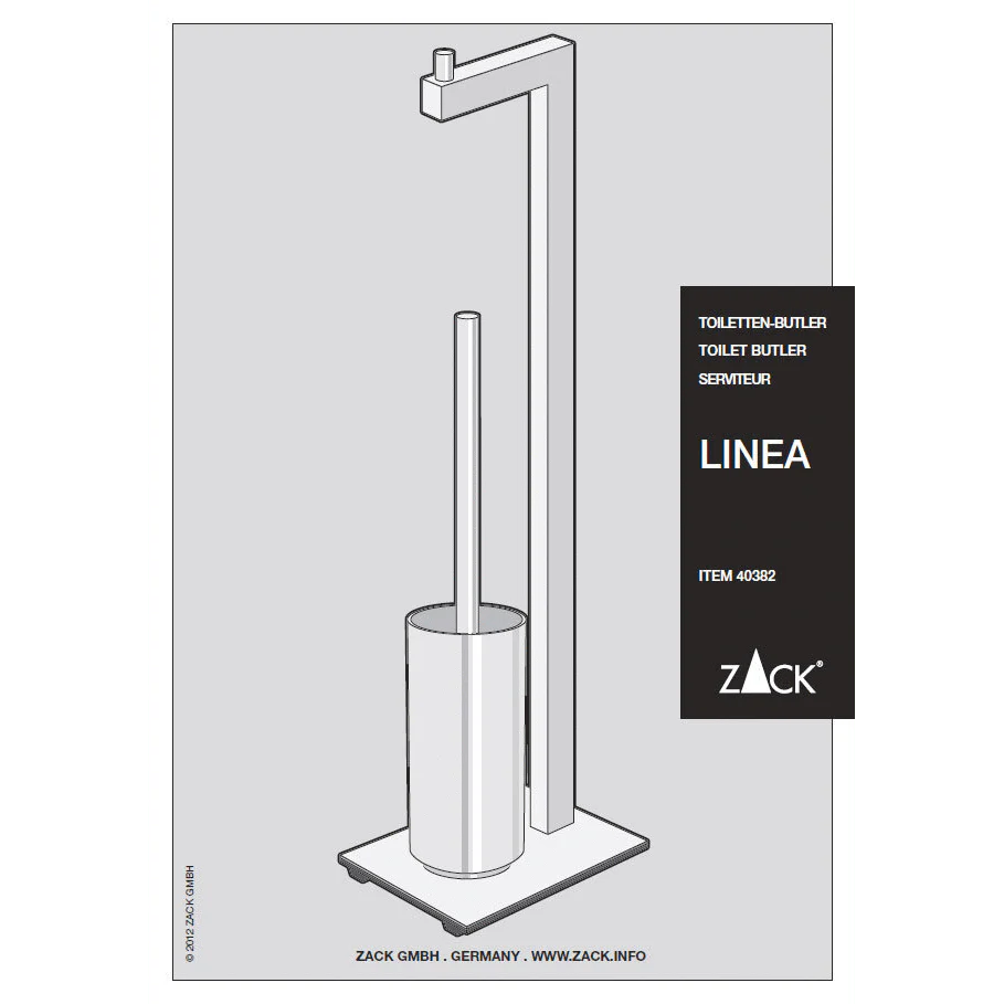 Linea Brushed Stainless Steel Toilet Butler 40382 - Image 5