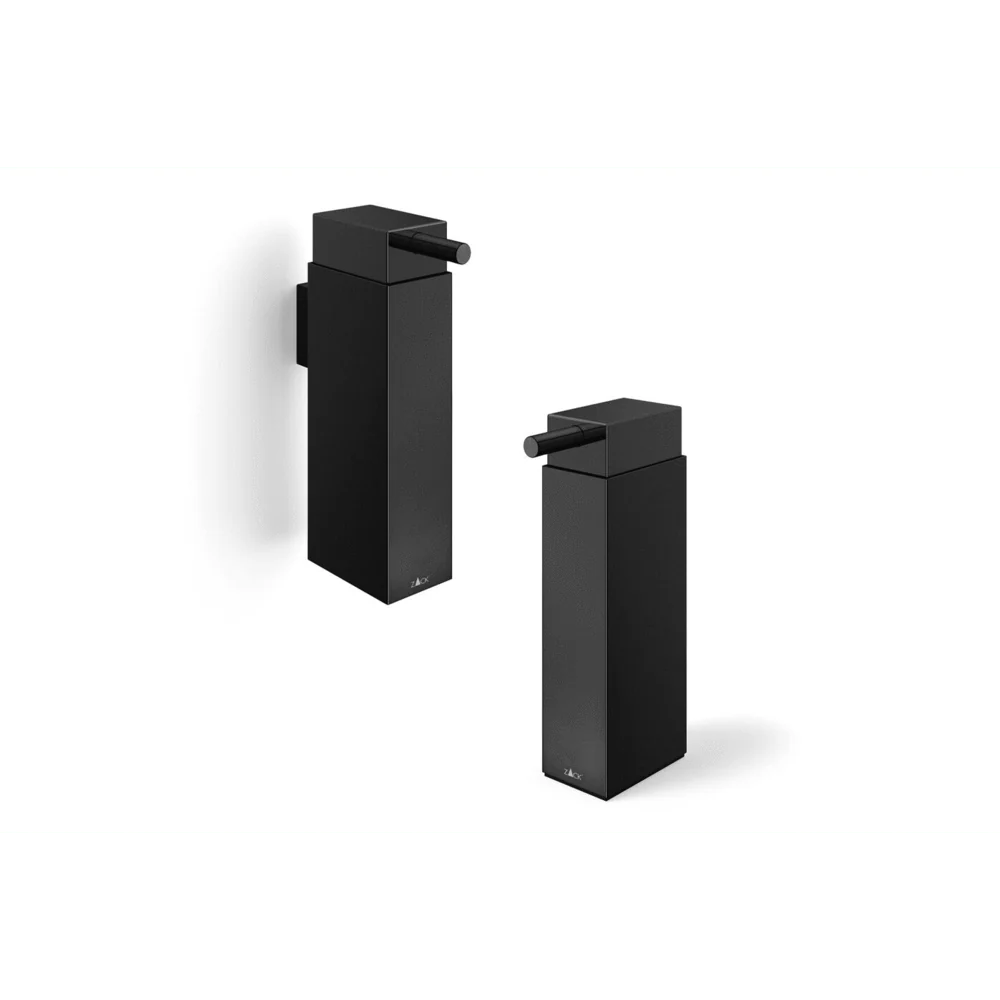 Linea Powder Coated Black Stainless Steel Wall Soap Dispenser 40405 - Image 2