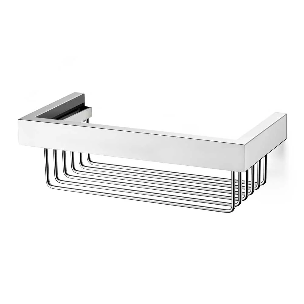 Linea Shower Basket - Polished Stainless Steel Premium Bathroom Storage
