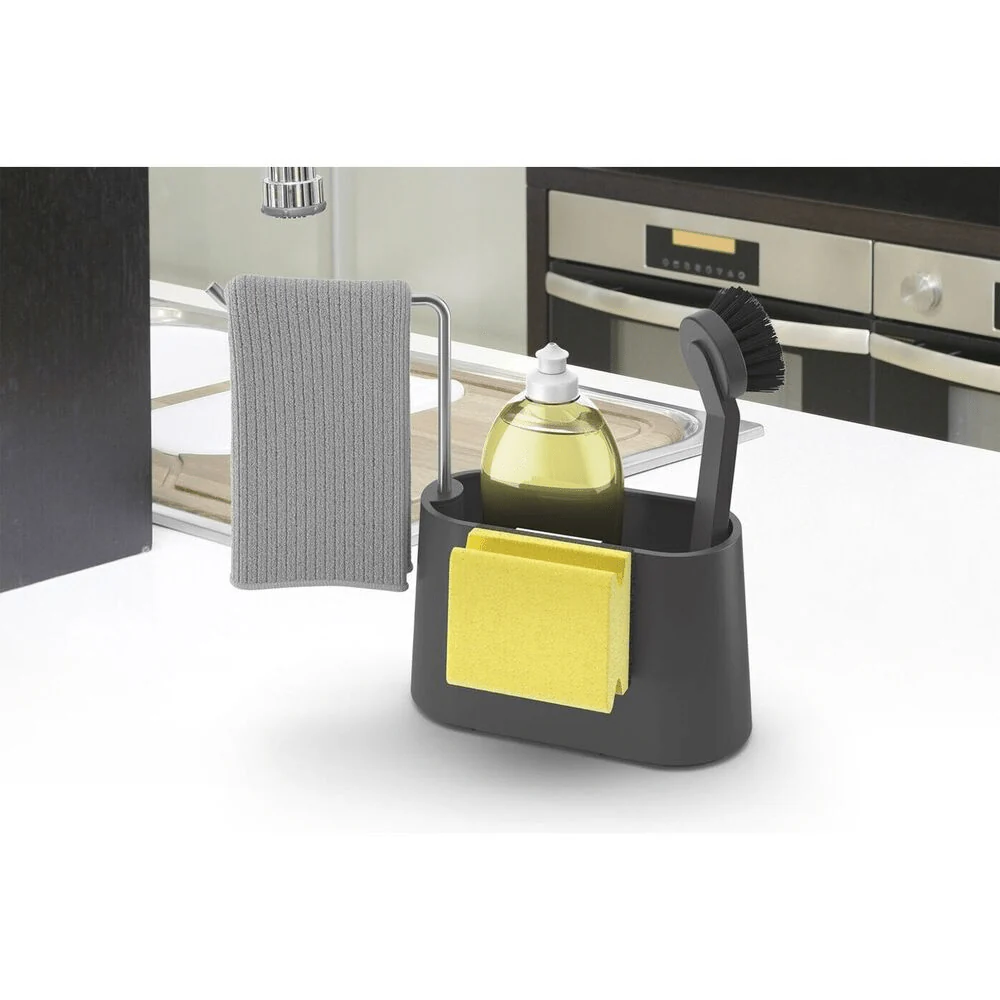 Mavos Premium Brushed Stainless Steel Sink Organiser with 360° Drying Bar - Image 4